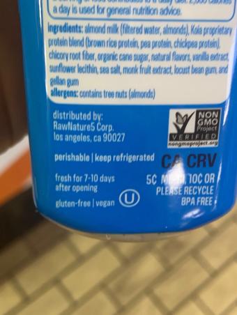 Koia, Koia Protein Vanilla Bean Plant-Based Shake 12 oz, barcode: 0854092006064, has 0 potentially harmful, 2 questionable, and
2 added sugar ingredients.