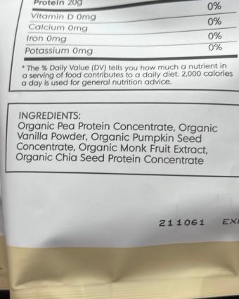 Truvani, Vanilla Plant Based Protein, barcode: 0851856008043, has 0 potentially harmful, 0 questionable, and
    1 added sugar ingredients.