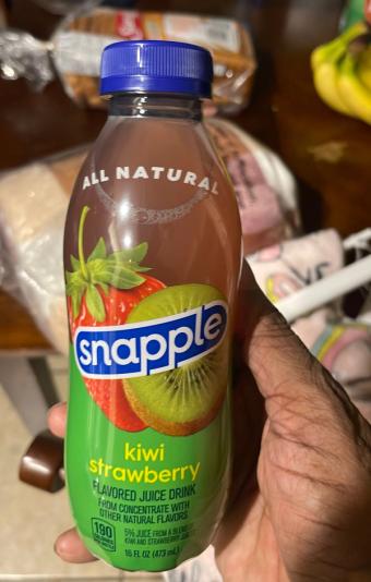 Snapple, Snapple Kiwi Strawberry, 16 fl oz recycled plastic bottle, barcode: 0076183003107, has 0 potentially harmful, 3 questionable, and
1 added sugar ingredients.