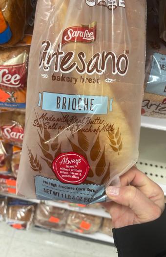 Bimbo Bakeries Usa, Inc., BRIOCHE BAKERY BREAD, BRIOCHE, barcode: 0072945612846, has 1 potentially harmful, 5 questionable, and
    1 added sugar ingredients.