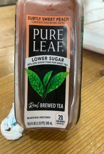Pure Leaf, Pure Leaf Iced Tea Subtly Sweet Peach18.5 Fl Oz, barcode: 0012000213519, has 0 potentially harmful, 3 questionable, and
    1 added sugar ingredients.