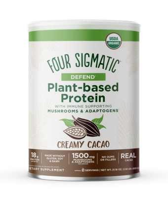 Four Sigmatic, Four Sigmatic Creamy Cacao Repair Plant-Based Protein 21.16 oz Canister, barcode: 0816897022298, has 0 potentially harmful, 0 questionable, and
    2 added sugar ingredients.