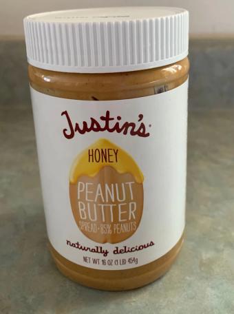 Justin's, Llc, NATURALLY DELICIOUS HONEY PEANUT BUTTER SPREAD, HONEY, barcode: 0855188003035, has 0 potentially harmful, 2 questionable, and
    2 added sugar ingredients.