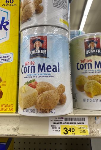 The Quaker Oats Company, Quaker White Corn Meal, barcode: 0030000031605, has 0 potentially harmful, 1 questionable, and
    0 added sugar ingredients.