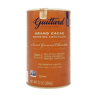 Guittard Chocolate Co., Guittard Chocolate Grand Cacao Drinking Chocolate, barcode: 773821865720, has 0 potentially harmful, 1 questionable, and
    1 added sugar ingredients.