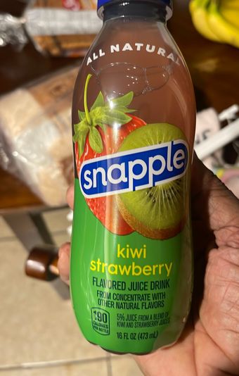 Snapple, Snapple Kiwi Strawberry, 16 fl oz recycled plastic bottle, barcode: 0076183003107, has 0 potentially harmful, 3 questionable, and
1 added sugar ingredients.