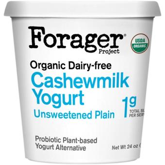 Forager Project, Llc, UNSWEETENED PLAIN ORGANIC DAIRY-FREE CASHEWMILK YOGURT, UNSWEETENED PLAIN, barcode: 0814558020331, has 0 potentially harmful, 0 questionable, and
    0 added sugar ingredients.