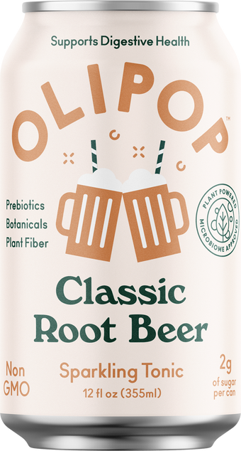 Olipop, Olipop Classic Root Beer Sparkling Tonic 12 fl oz, barcode: 0860439001067, has 0 potentially harmful, 3 questionable, and
    1 added sugar ingredients.