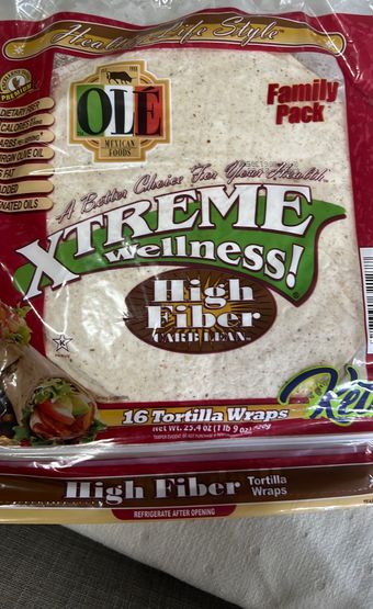 La Banderita, La Banderita Xtreme Wellness Family Pack Carb Lean High Fiber Tortilla Wraps 16 Tortilla Wraps 16 Ea, barcode: 0027331321277, has 4 potentially harmful, 4 questionable, and
0 added sugar ingredients.