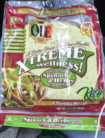 Ole Mexican Foods, Inc., SPINACH & HERBS TORTILLA WRAPS, SPINACH & HERBS, barcode: 0027331032029, has 6 potentially harmful, 4 questionable, and
    0 added sugar ingredients.