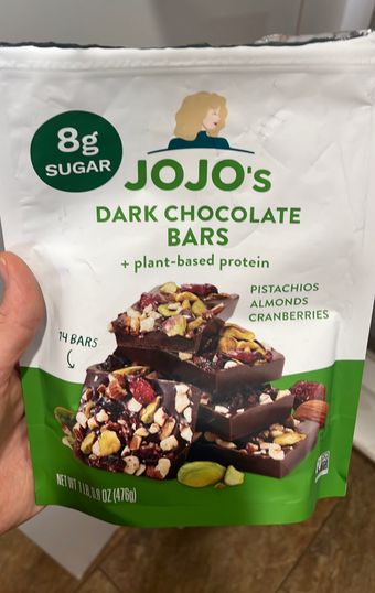 Jojo's Chocolate, Original jojo's guilt free chocolate, barcode: 0868089000447, has 0 potentially harmful, 1 questionable, and
1 added sugar ingredients.