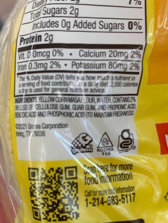 Mission, Tortilla, barcode: 0073731063002, has 4 potentially harmful, 1 questionable, and
0 added sugar ingredients.