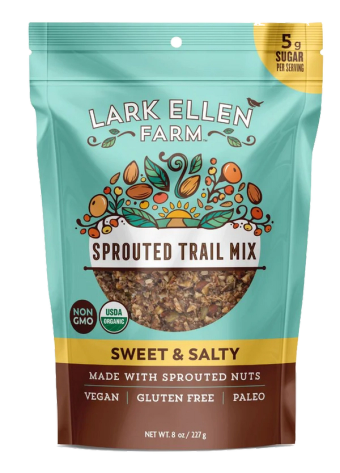 Lark Ellen Farm, Sweet & Salty Trail Mix (Sprouted), barcode: 0604310756000, has 0 potentially harmful, 0 questionable, and
    2 added sugar ingredients.