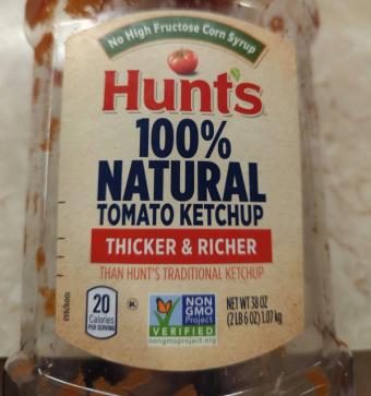 Conagra Brands, Inc., TOMATO KETCHUP, TOMATO, barcode: 0027000002643, has 0 potentially harmful, 1 questionable, and
1 added sugar ingredients.