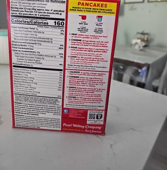 Pearl Milling Company, Pearl Milling Company Large Size Complete Original Pancake & Waffle Mix 32 oz, barcode: 0030000650707, has 2 potentially harmful, 6 questionable, and
    3 added sugar ingredients.