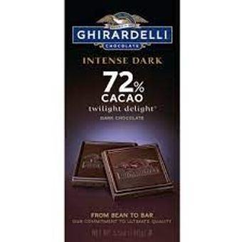 Ghirardelli Chocolate Company, 72% CACAO TWILIGHT DELIGHT INTENSE DARK CHOCOLATE, barcode: 0747599619816, has 0 potentially harmful, 1 questionable, and
    1 added sugar ingredients.