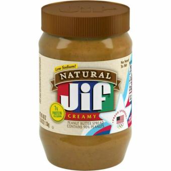 Jif, Jif Peanut Butter 40 oz, barcode: 0051500243213, has 0 potentially harmful, 1 questionable, and
    2 added sugar ingredients.