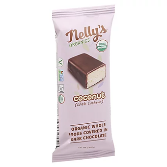 Nelly's Organics, Nelly's Organics Coconut Bar, barcode: 0856495006009, has 0 potentially harmful, 0 questionable, and
    2 added sugar ingredients.