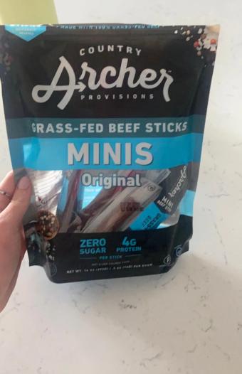 Country Archer, Country Archer Minis Grass-fed Original Beef Sticks 28 Ea, barcode: 0854837006151, has 0 potentially harmful, 1 questionable, and
    0 added sugar ingredients.