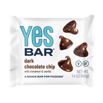 The Yes Bar Company , DARK CHOCOLATE CHIP SNACK BAR, DARK CHOCOLATE CHIP, barcode: 0860132001401, has 0 potentially harmful, 0 questionable, and
    3 added sugar ingredients.