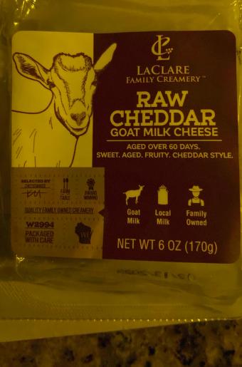Laclare Farms Specialties, GOAT MILK CHEESE, RAW CHEDDAR, barcode: 0855336004051, has 0 potentially harmful, 0 questionable, and
    0 added sugar ingredients.