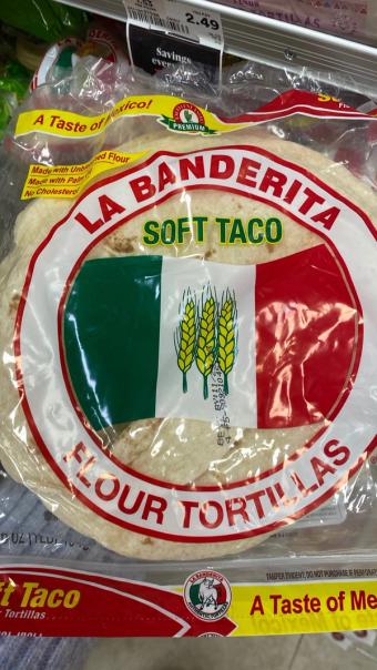 Ole Mexican Foods, Inc., LA BANDERITA, SOFT TACO FLOUR TORTILLAS, barcode: 0027331000332, has 5 potentially harmful, 6 questionable, and
1 added sugar ingredients.
