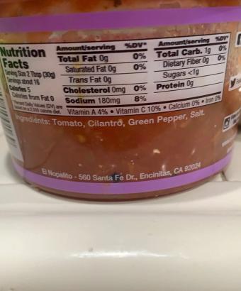 El Nopalito, Salsa Ranchera, barcode: 0882490100169, has 0 potentially harmful, 0 questionable, and
    0 added sugar ingredients.