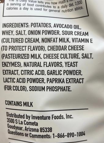 Boulder Canyon, Thin and Crispy Chips, barcode: 0708163118371, has 1 potentially harmful, 4 questionable, and
0 added sugar ingredients.