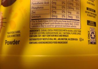 Nesquik, Nesquik, barcode: 0028000708801, has 1 potentially harmful, 2 questionable, and
    1 added sugar ingredients.