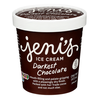 Jeni's Splendid Ice Creams , DARKEST CHOCOLATE ICE CREAM, barcode: 0855802003854, has 0 potentially harmful, 0 questionable, and
    2 added sugar ingredients.
