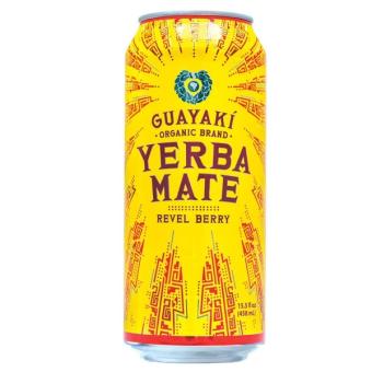 Guayaki Herbal Products, REVEL BERRY YERBA MATE, REVEL BERRY, barcode: 0632432737775, has 0 potentially harmful, 2 questionable, and
    1 added sugar ingredients.