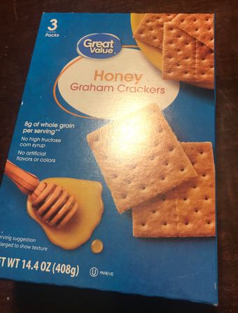 Wal-mart Stores, Inc., HONEY GRAHAM CRACKERS, HONEY, barcode: 0078742072531, has 3 potentially harmful, 3 questionable, and
    2 added sugar ingredients.