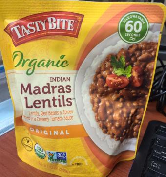 Preferred Brands International, INDIAN MADRAS LENTILS, RED BEANS & SPICES SIMMERED IN A CREAMY TOMATO SAUCE, INDIAN MADRAS LENTILS, barcode: 0782733000020, has 0 potentially harmful, 1 questionable, and
0 added sugar ingredients.