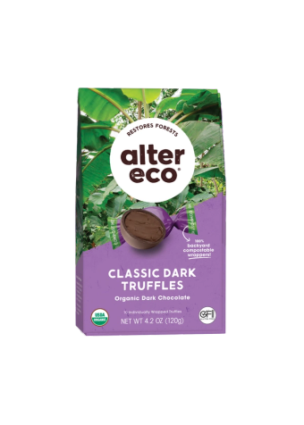 Alter Eco, Alter Eco Classic Dark Chocolate Truffles, barcode: 817670010327, has 0 potentially harmful, 1 questionable, and
    1 added sugar ingredients.