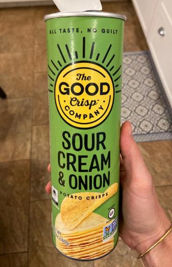 The Good Crisp Company Inc., SOUR CREAM & ONION POTATO CRISPS, SOUR CREAM & ONION, barcode: 0851562007057, has 0 potentially harmful, 2 questionable, and
    1 added sugar ingredients.