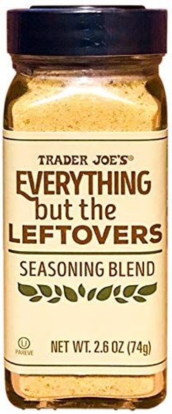 Trader Joe's, Everything but the Leftovers: seasoning blend, barcode: 000000692410, has 1 potentially harmful, 2 questionable, and
    0 added sugar ingredients.