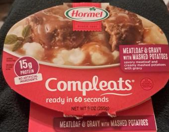 Hormel Foods Corporation , MEATLOAF & GRAVY WITH MASHED POTATOES SAVORY MEATLOAF AND CREAMY MASHED POTATOES WITH GRAVY, MEATLOAF & GRAVY WITH MASHED POTATOES, barcode: 0037600302098, has 5 potentially harmful, 7 questionable, and
    4 added sugar ingredients.