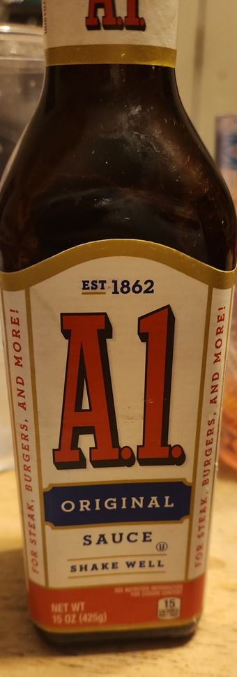 A.1., A.1. Original Sauce 15 oz, barcode: 0054400000047, has 1 potentially harmful, 1 questionable, and
    1 added sugar ingredients.