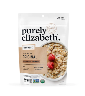 Purely Elizabeth , Purely Elizabeth Superfood Oatmeal Original, barcode: 0810589030011, has 0 potentially harmful, 0 questionable, and
    0 added sugar ingredients.