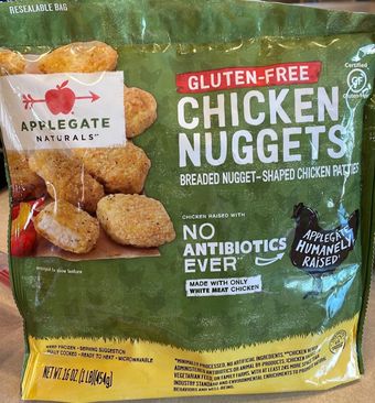 Applegate Farms, Llc, CHICKEN NUGGETS, barcode: 0025317055192, has 1 potentially harmful, 2 questionable, and
1 added sugar ingredients.
