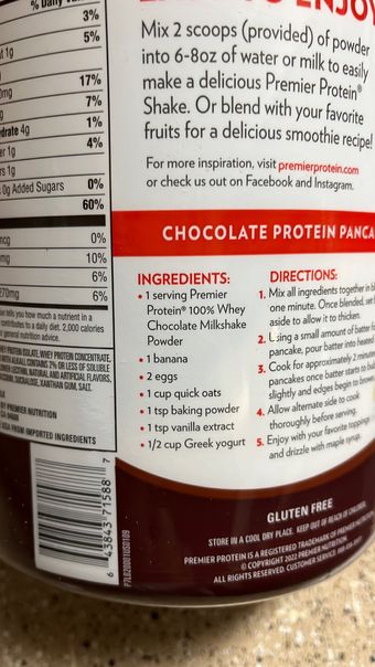 Premier Nutrition Corporation, CHOCOLATE MILKSHAKE 100% WHEY PROTEIN POWDER, CHOCOLATE MILKSHAKE, barcode: 0643843715887, has 3 potentially harmful, 1 questionable, and
    0 added sugar ingredients.