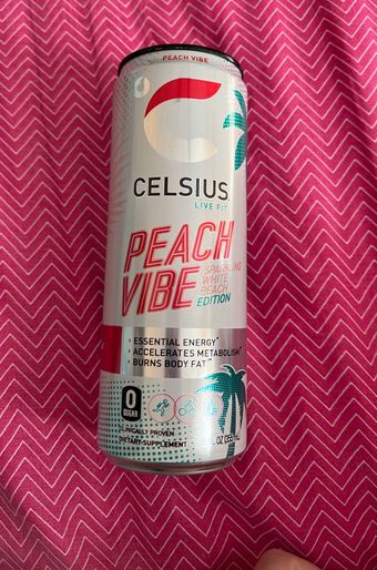 CELSIUS, Celsius White Peach Vibe Sparkling Drink 12 Oz, barcode: 0889392010190, has 1 potentially harmful, 2 questionable, and
    0 added sugar ingredients.