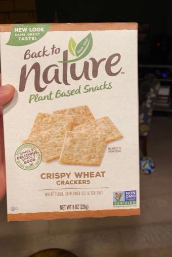 The Bearington Collection, CRISPY WHEAT CRACKERS PLANT BASED SNACKS, CRISPY WHEAT, barcode: 0819898010219, has 1 potentially harmful, 3 questionable, and
    2 added sugar ingredients.