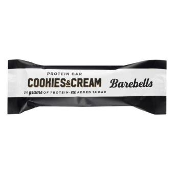 Barebells, Barebells Cookies & Cream Protein Bar 1.94 Oz, barcode: 0850000429116, has 5 potentially harmful, 4 questionable, and
0 added sugar ingredients.