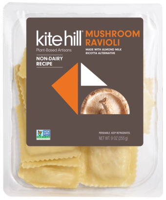 Kitehill, Mushroom Ravioli with Almond Milk Ricotta Alternative , barcode: 856624004173, has 1 potentially harmful, 0 questionable, and
    1 added sugar ingredients.