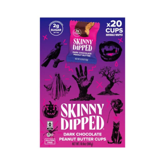 Skinny Dipped, Skinny Dipped Halloween Cups, barcode: 0851562008481, has 0 potentially harmful, 2 questionable, and
3 added sugar ingredients.