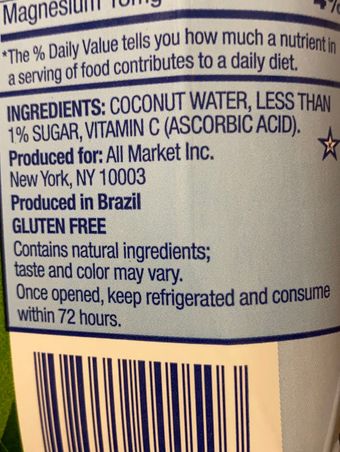 Vita CoCo, Vita Coco The Original Coconut Water 33.8 fl oz Carton, barcode: 0898999000503, has 0 potentially harmful, 0 questionable, and
    1 added sugar ingredients.