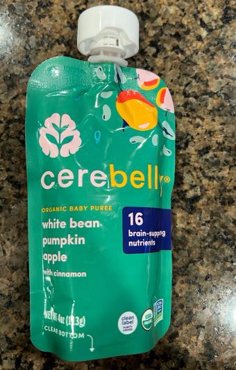 Cerebelly, Cerebelly Organic White Bean, Pumpkin, Apple 4 Oz, barcode: 0850003898063, has 0 potentially harmful, 0 questionable, and
    0 added sugar ingredients.