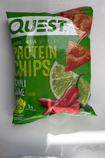 Quest, Quest Chili Lime Flavor Tortilla Style Protein Chips 1.1 oz, barcode: 0888849006656, has 1 potentially harmful, 6 questionable, and
    1 added sugar ingredients.