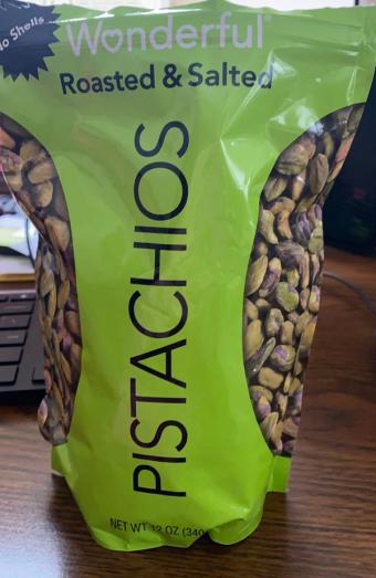 Wonderful Pistachios & Almonds Llc, ROASTED & SALTED NO SHELLS PISTACHIOS, ROASTED & SALTED, barcode: 0014113912549, has 0 potentially harmful, 0 questionable, and
    0 added sugar ingredients.